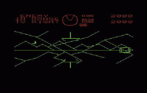 Battlezone screenshot 2 for Vic-20